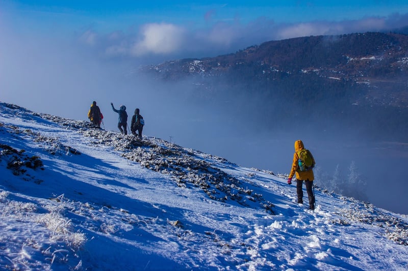 Hiking in the mountains